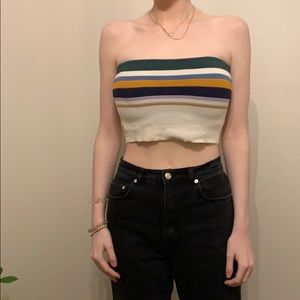 Striped tube top